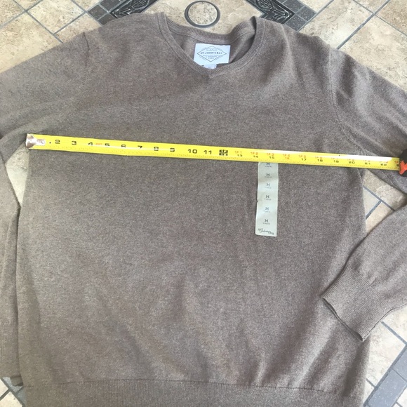 St. John’s Bay Heather Brown V-Neck Sweater - Picture 7 of 7